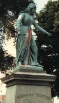 The Hannah Duston Statue in Haverhill, Massachusetts